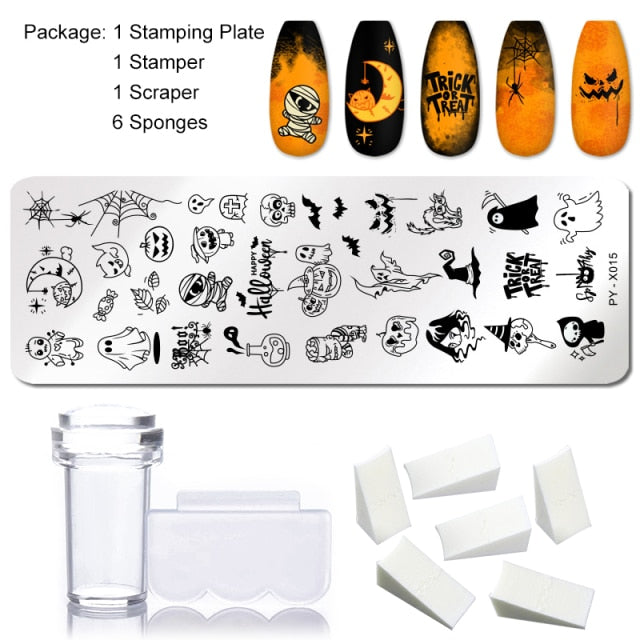 Nail Stamping Plates - 9pcs/Set