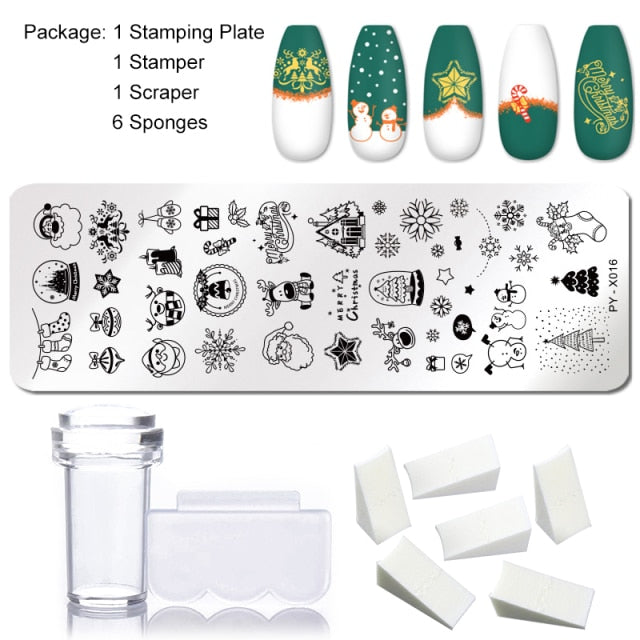 Nail Stamping Plates - 9pcs/Set