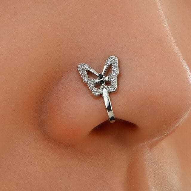 Butterfly Decor Nose Cuff Ring