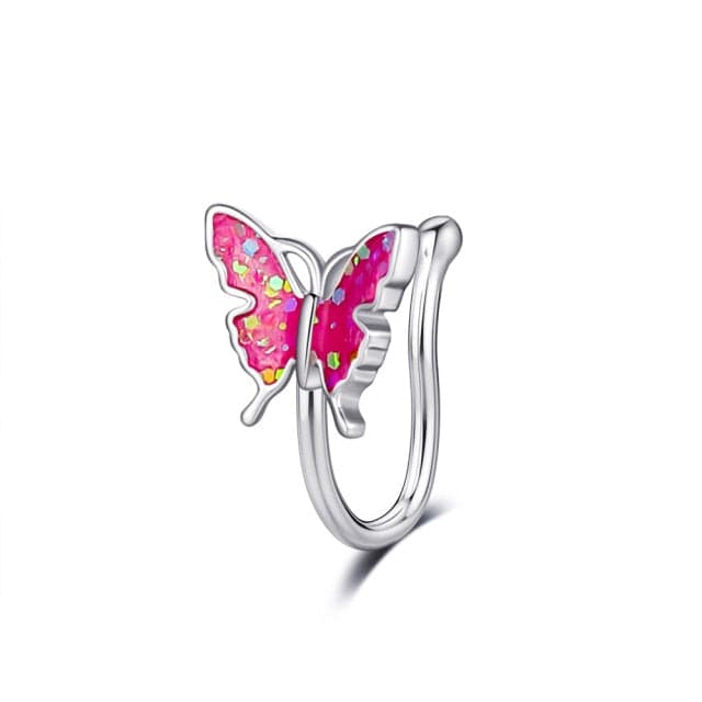 Butterfly Decor Nose Cuff Ring