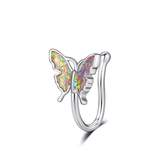 Butterfly Decor Nose Cuff Ring