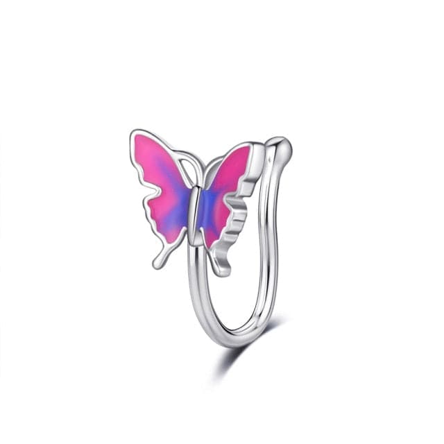 Butterfly Decor Nose Cuff Ring