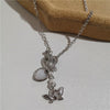 Silver Goth Pendant Necklace Jewelry